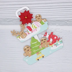 KSCRAFT Tiered Tray Christmas Add On Metal Cutting Dies Stencils for DIY Scrapbooking Decorative Embossing DIY Paper Cards
