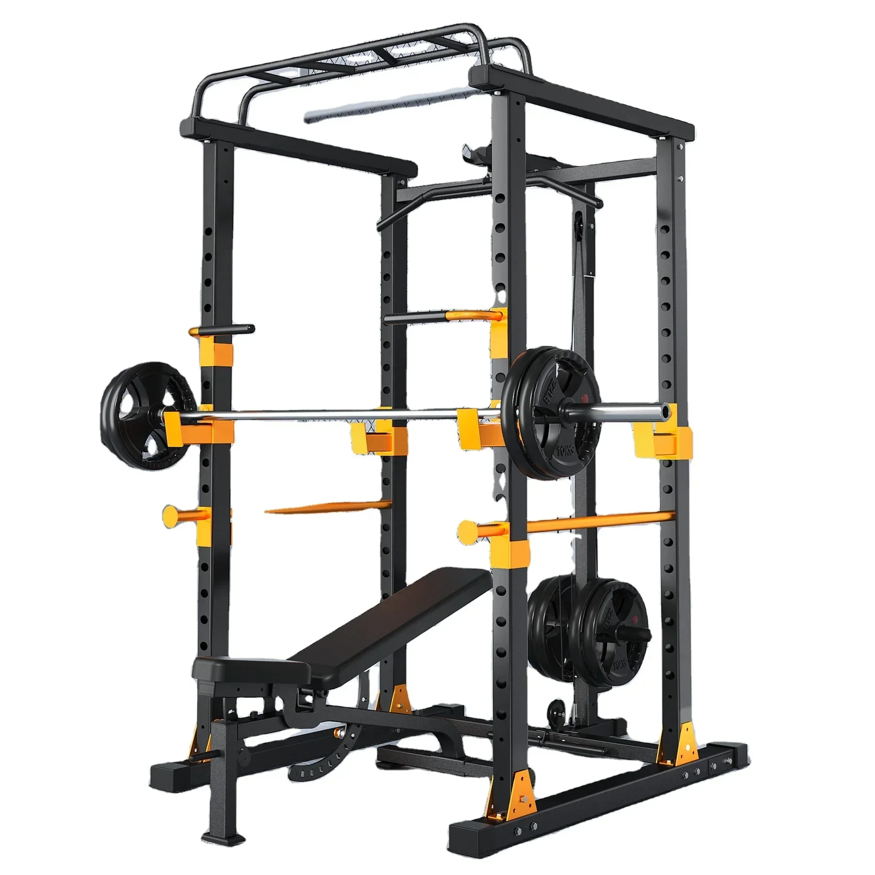 Squat Rack Fitness Adjustable Heavy Cage  Multifunctional  Workout Equipments Home Gym Cadio Training Strength Training Exercise