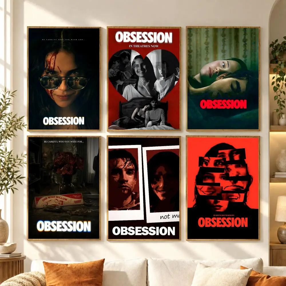 Dark Suspense Movie O-Obsession Poster Premium Modern Waterproof Wall Art Pictures for Bedroom Living Room Bar Decor