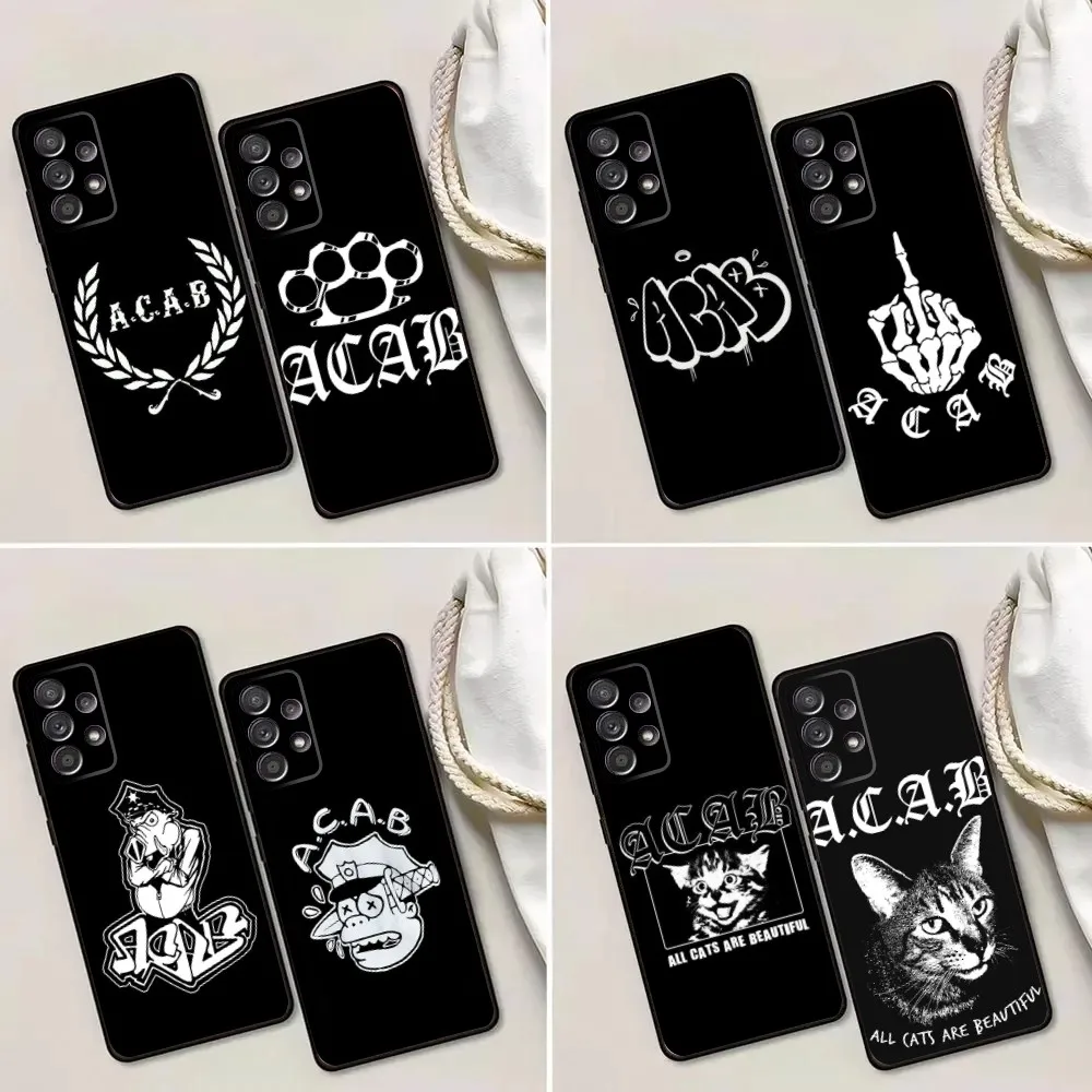 

A-Acab Ultras Phone Case For Samsung Galaxy A13,A21s,A22,A31,A32,A52,A53,A71,A80,A91 Soft Black Phone Cover