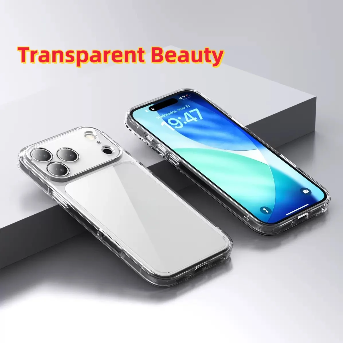 Transparente TPU-Handyhülle mit stoßfestem Schutz für iPhone 17 Pro Max/17 Pro/1 /Air/16/15/14/13/12/11 – transparent – Detail 14