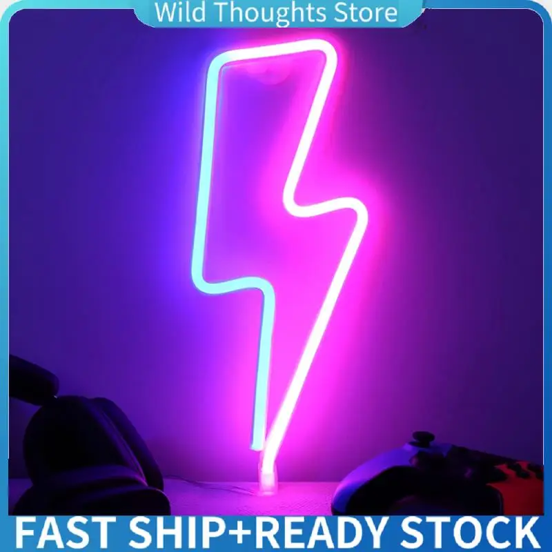 

Neon Light For Wall Decor Neon Signs With Pink And Blue Light USB/Battery Powered Christmas Birthday Halloween Gifts-[Qahk]