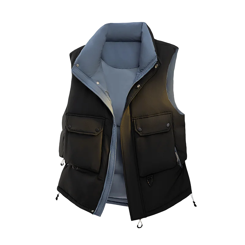 Męska kamizelka puchowa 2025 |   Wodoodporna, wiatroszczelna kurtka robocza bez rękawów |   Kamizelka outdoorowa Big & Tall z 90% puchu kaczym