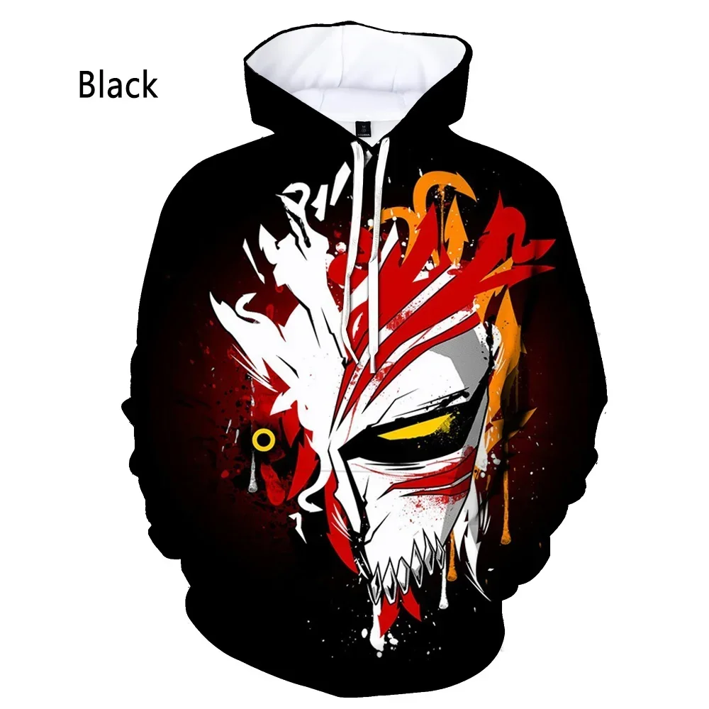 New Fashion Bleach 3D Printing Hoodie Anime Ichigo Kurosaki  Men's Women's Casual Long Sleeve Tops