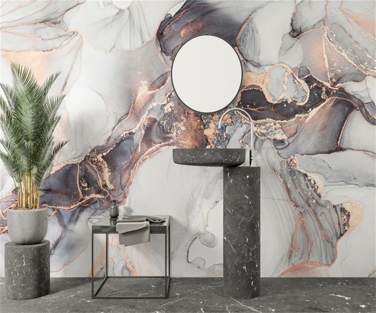 

beibehang Customize various environmentally friendly bedroom and living room abstract line wallpapers with multiple materials