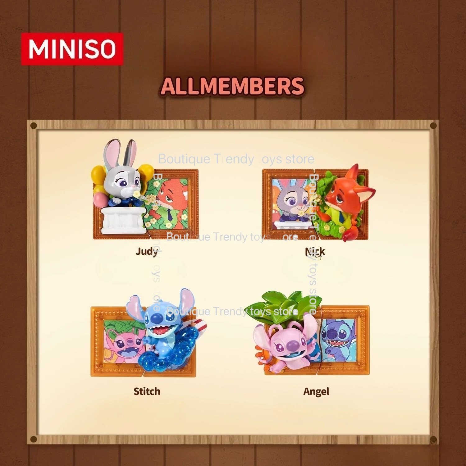 2025 جديد مينيسو ديزني زوتوبيا صندوق أعمى نيك جودي اللوحة الشهيرة لعبة مغناطيسية لطيف الفيلم الأجهزة الطرفية تحصيل هدية