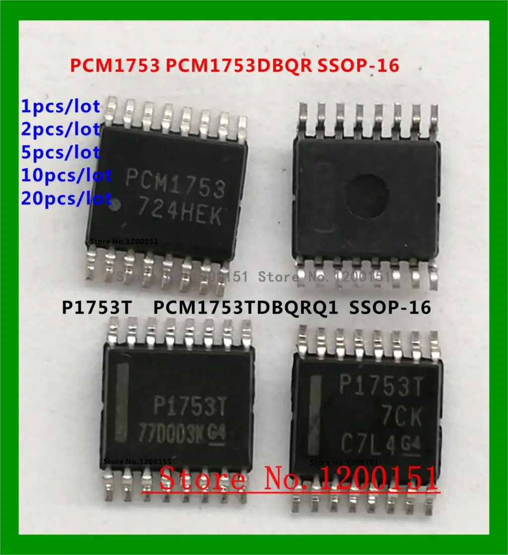PCM1753 PCM1753DBQR T1753T SSOP-16