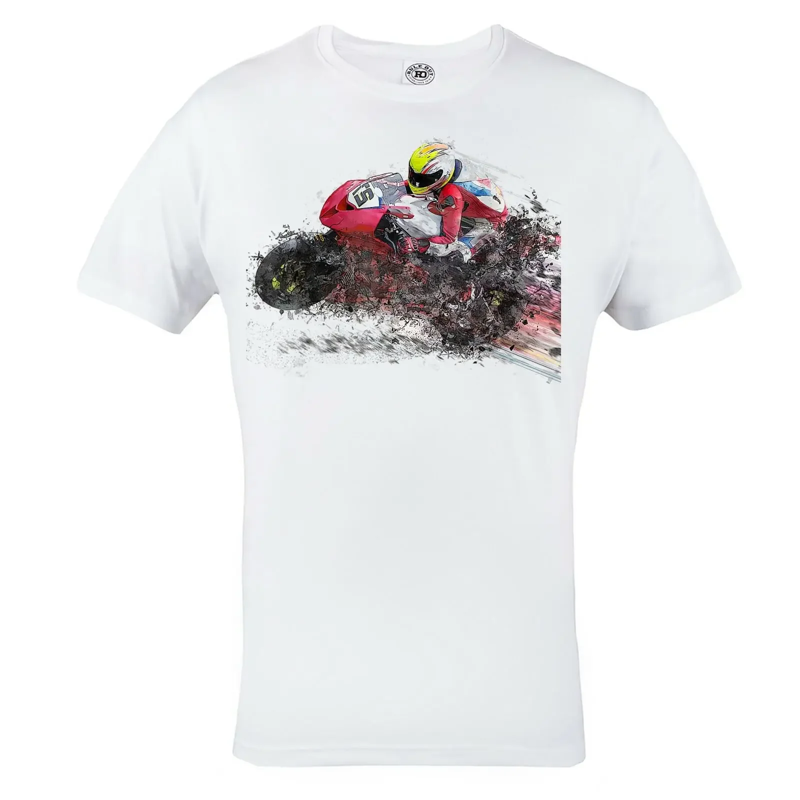 HERREN AUTOMOBIL T SHIRT MIT AUFDRUCK FÜR DAS MOTORRADFAHRER MOTORRAD vintage Washed graphic Stylish Versatile Slightly Unisex