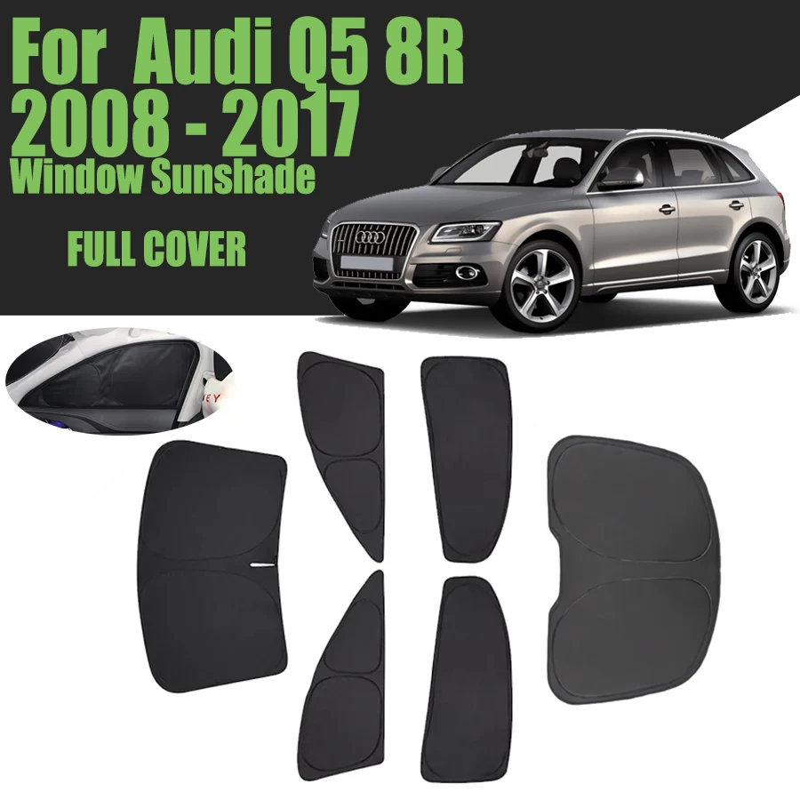 

Custom Car Window Sunshade For Audi Q5 8R 2008 - 2017 Full Cover Privacy Blind Curtain Front Windshield 2010 2012 2013 2015 2016