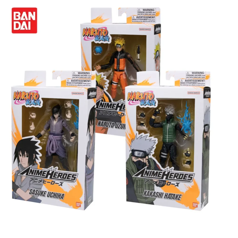 

BANDAI NARUTO Garage Kit Uchiha Sasuke Hatake Kakashi Mobile Doll Series Model Toys Desktop Ornament Children Birthday Present