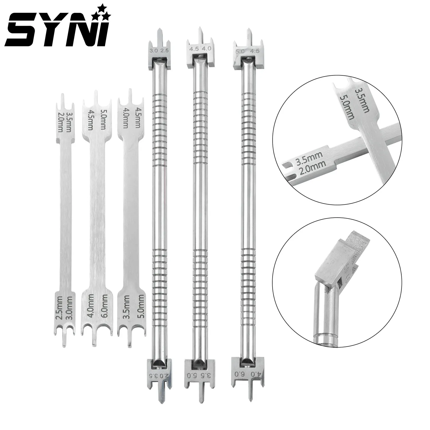 1pc SYNI Dental Orthodontic Bracket Gauge Positioner Adjustable Bracket Locator Orthodontic Tools Dental Materials Dentistry