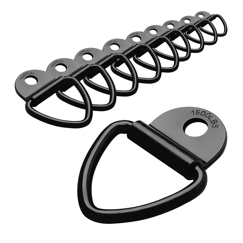 10PCS Heavy Duty Steel V Ring Bolts, Tie Down Rings Fits for Tie Down Anchors for Truck, Trailer, Warehouse, Boat