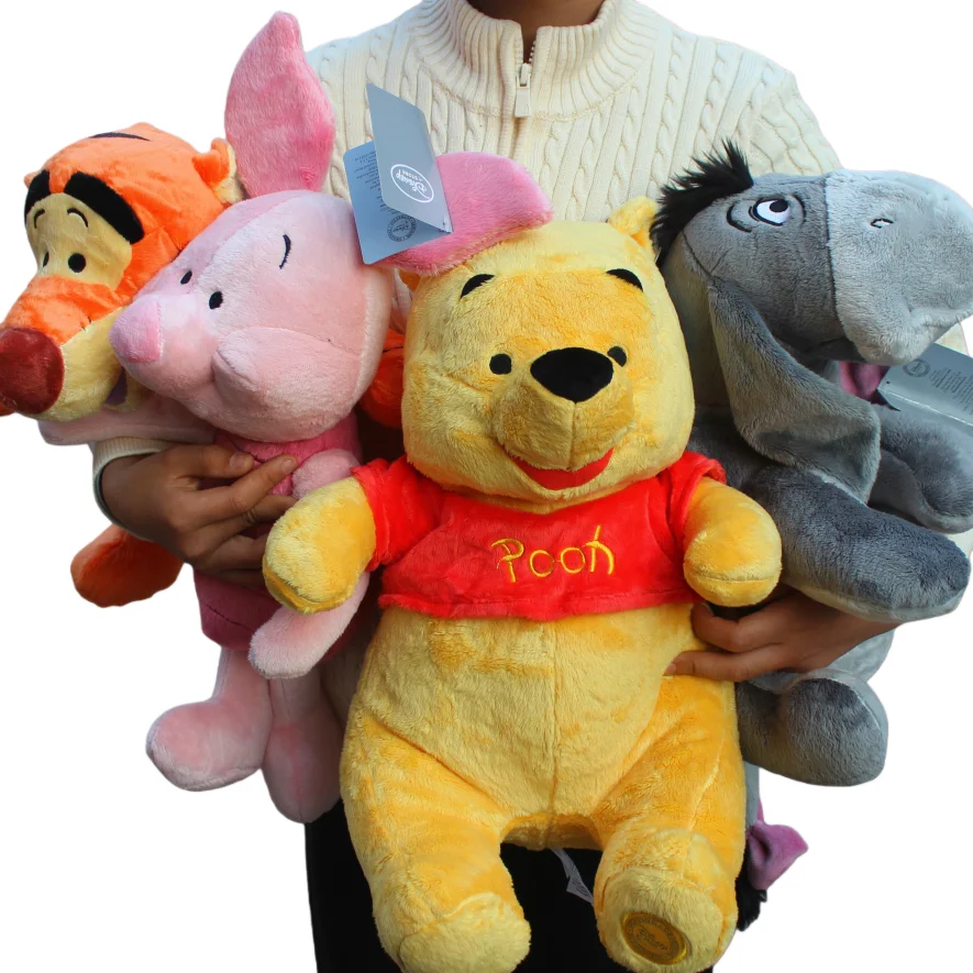 

4 шт. в комплекте: плюшевые игрушки Винни-Пух, Тиггер, Ийор, Пиглет, подарок на день рождения для мальчиков и девочек