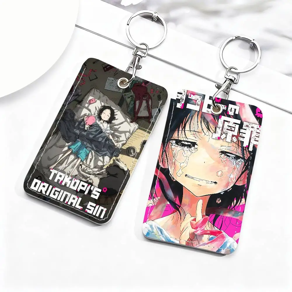 

Держатель для карт Comic Takopis Original Sin, подходит для банковских карт, библиотечных пропусков, парковочных пропусков, проездных на метро и ключей.