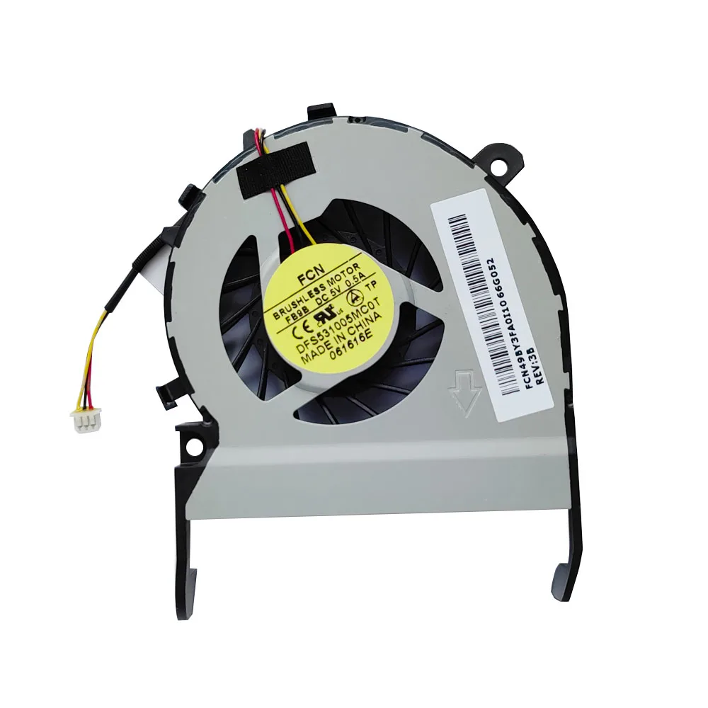 مروحة تبريد جديدة لوحدة المعالجة المركزية للكمبيوتر المحمول توشيبا L800 C800 M800 M805 M840 C805 L845 FB9B 3PIN تيار مستمر 5 فولت 0.5A #1