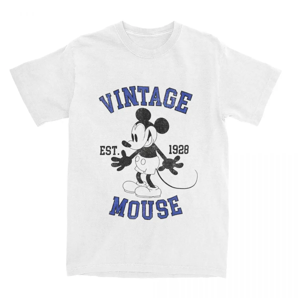 Mickey Vintage Mouse Est. 1928 Shirt Merch for Men Women Cotton Awesome Tees Short Sleeve Clothes Birthday Gift