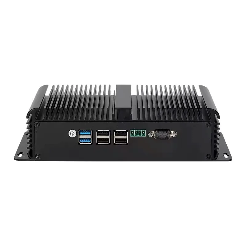 XCY อุตสาหกรรม Mini PC พร้อม N100 รองรับ WiFi Linux Fanless คอมพิวเตอร์ 2xUSB3.0 4xUSB2.0 1xHDMI2.0 1xDP1.4 Windows10 Ready