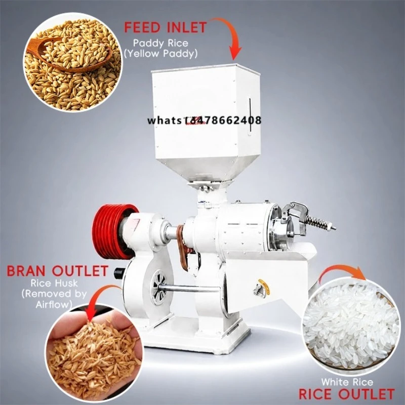 High Efficiency 6NF Series Air Jet Rice Mill for 1100-3000kg/h Capacity