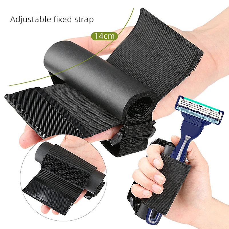 New Aid Utensil Cuff Holder Strap Elastic Eating Assistance Anti Shake Cuff Spoons Forks Knife Fixing Band For Patients Elderly