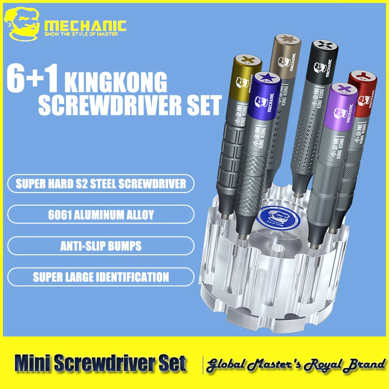 

【MECHANIC】 7 in1 Mechanic KINGKONG screwdriver set with storage precision multitools Cell Phone Repair disassembly Tools