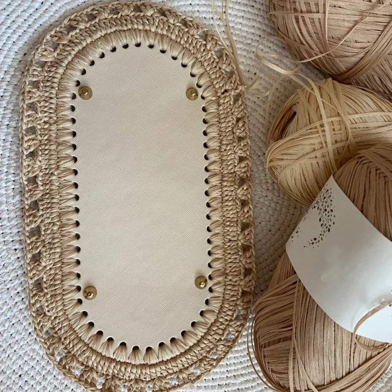 

Handmade Oval Bag Bottom For DIY Solid Colors Crochet Bag Bottom Strong Durable Knitted Bag Accessories High Quality Bag Bottoms