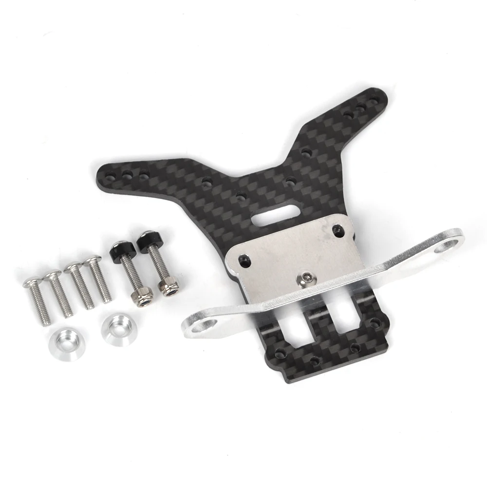 1set RC Carbon Front /Rear Shock Tower Suitable for Tamiya DT-02 Holiday Buggy/Fighter Buggy Upgrade parts