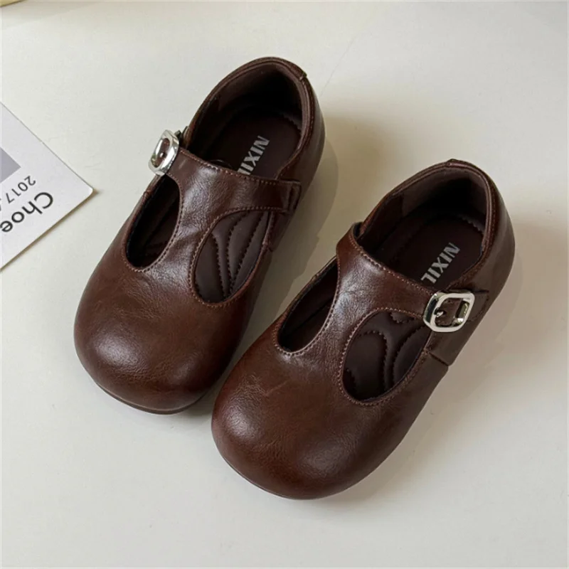 أحذية أطفال ربيعية جديدة لعام 2025 للفتيات أحذية أميرات حفلات واحدة من الجلد أحذية أطفال بنعل ناعم أحذية أطفال صغار من عمر 1 إلى 10 سنوات #4