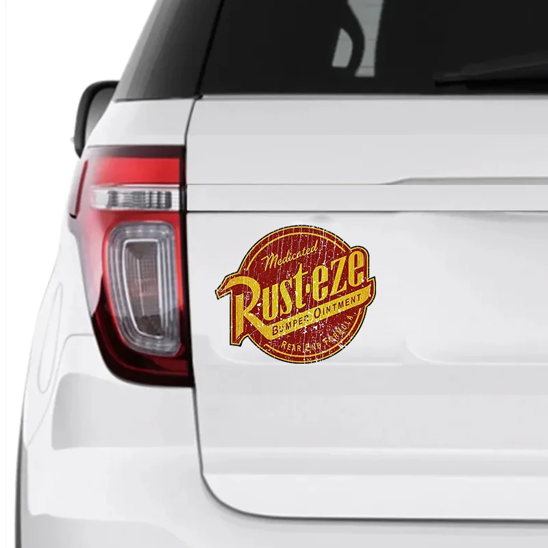 RUST-EZE criativo motocicleta adesivos à prova dwaterproof água para moto pára-brisa tanque de combustível scooter estilo corrida janela do carro decalques vinil