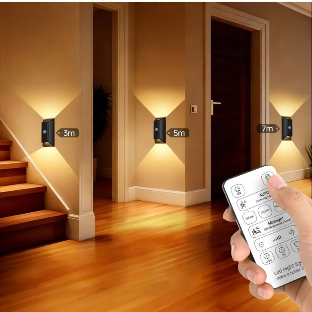 

Перезаряжаемые настенные светильники с датчиком движения, беспроводные, на магнитах, с дистанционным управлением, сенсорные, с функцией определения присутствия человека