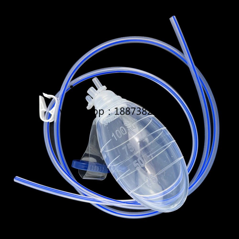 

Silicone Jackson Pratt Drain Surgical Drainage System Hemovac Bulb Drain JP Drain for Postoperative Care fast shipping