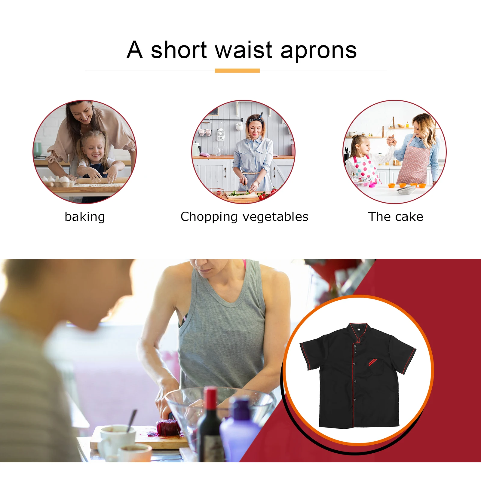 Premium Unisex Short Sleeve Chef Jacket For Restaurant Hotel Kitchen Workwear Oil Resistant Easy Clean Loose Catering Coat For