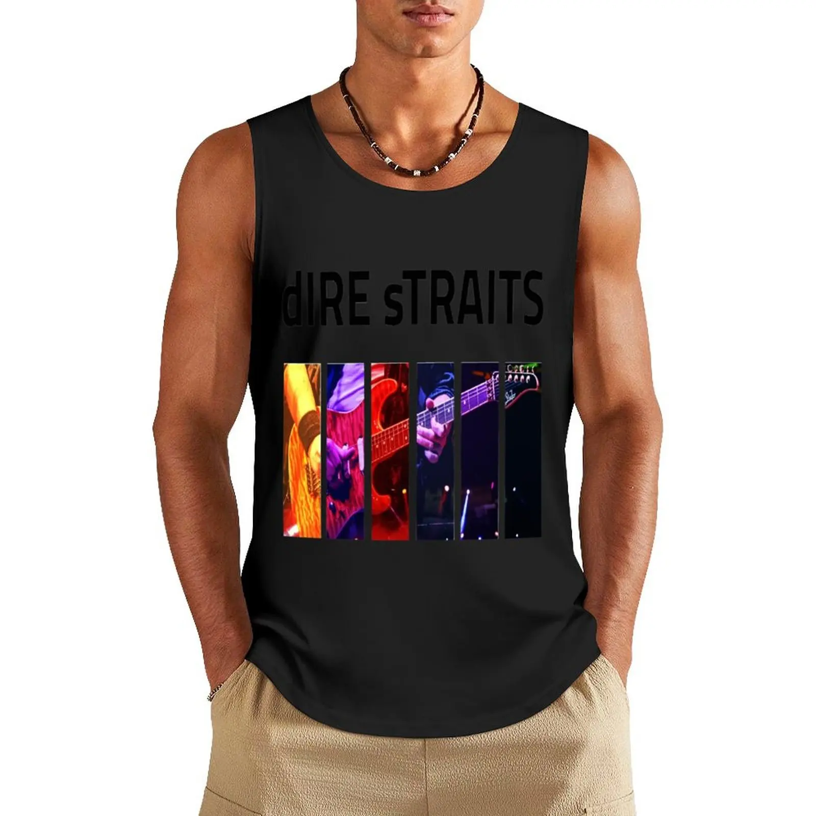 Dire Straits Tank Top summer clothes for men Men's summer clothes Top