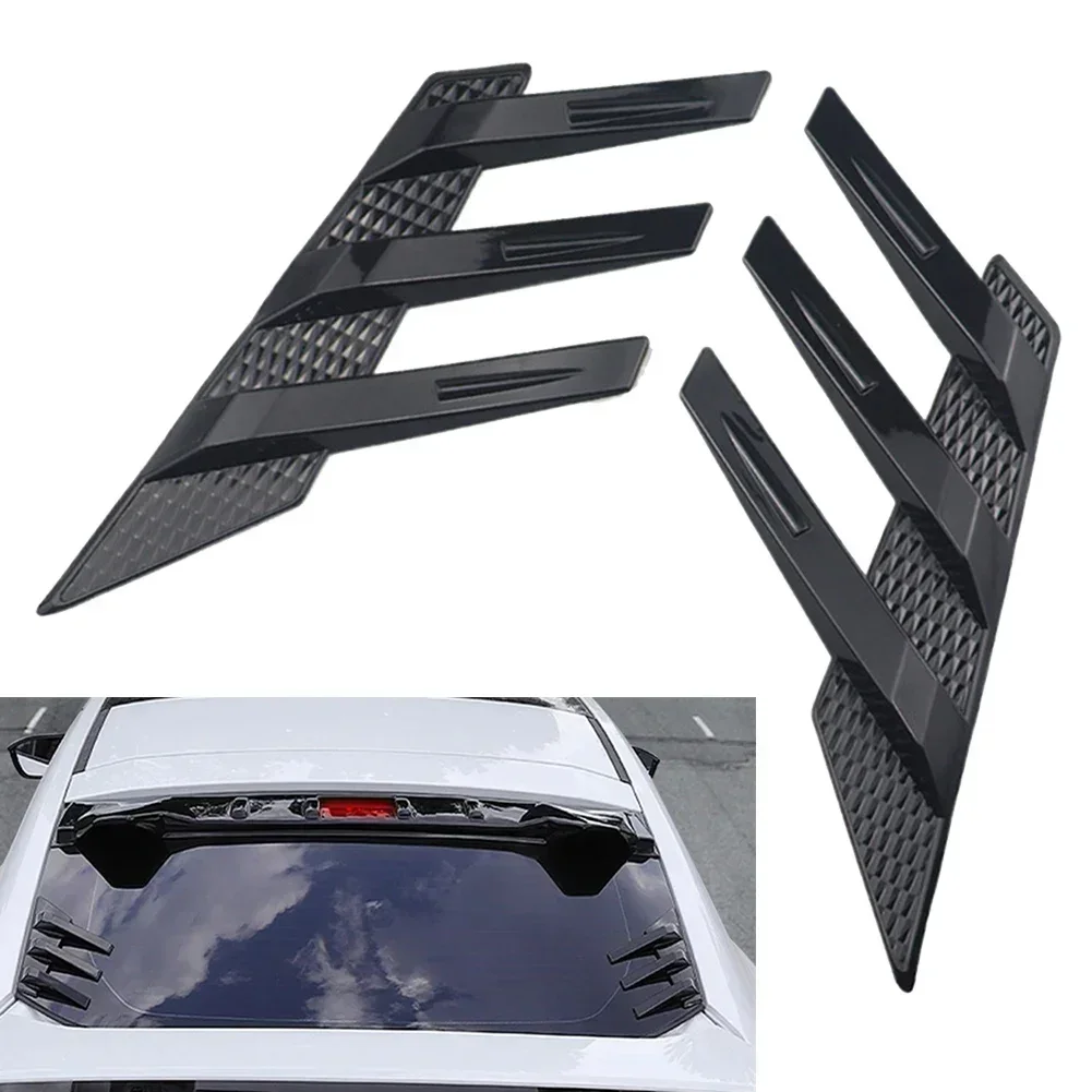 

Sunshade Visor Car Rear Windshield Sticker Car Rear Windshield Sticker Stable Characteristics Black Carbon Fiber Design