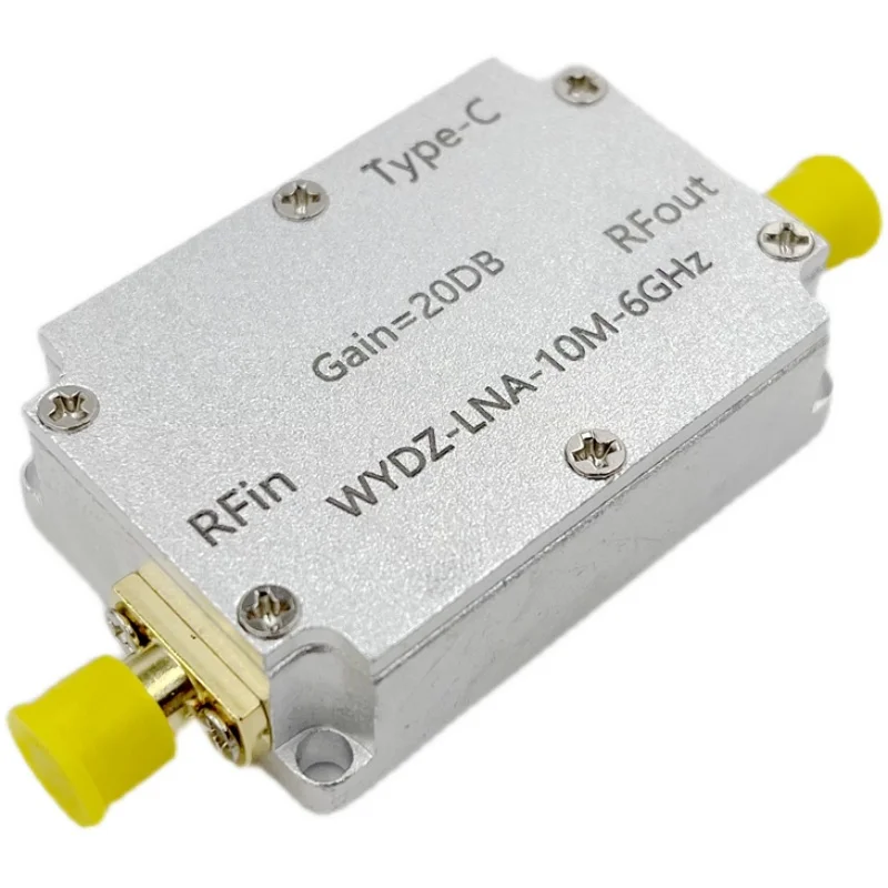 

10M-6GHz Low Noise Amplifier Gain 20DB High Flatness LNA RF Signal Driving Receiver Front End