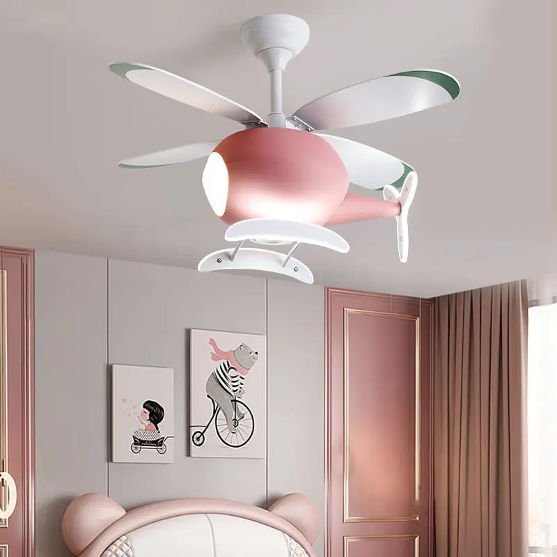 

helicopter modern aircraft ceiling fan with led light Children's lights chandeliers with fans backlit lamp chandelier lighting