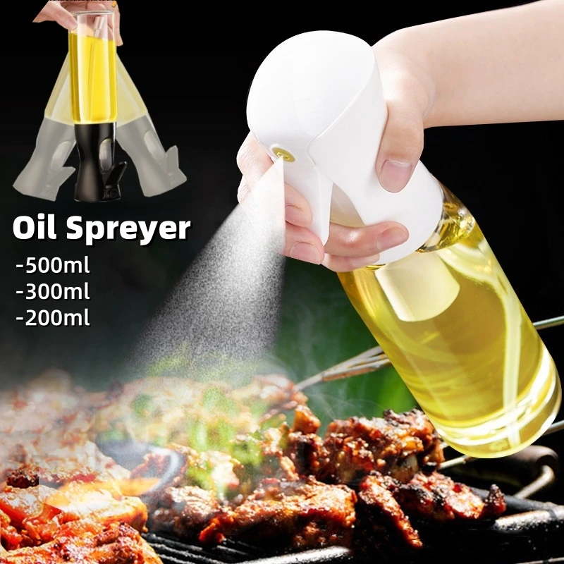 500/300/200 ml Ölsprüher zum Kochen, Luftfritteuse, Ölsprühflasche, Mister zum Backen in der Küche, Olivensalat, nachfüllbarer Ölspender