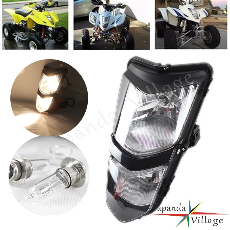 12V/25W Motorcycle ATV Quadsport Headlight Clear Lens Headlamp For Suzuki Quadsport LTZ400 LT-Z400 KAWASAKI KFX KSF400 2003-2008