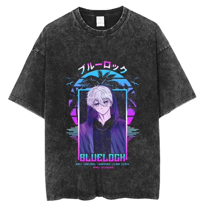 

T Shirts for Men 2023 New Hip Hop Streetwear Harajuku Male T-shirt New Rurouni Kenshin Anime T Shirt Men Vintage Washed 100%