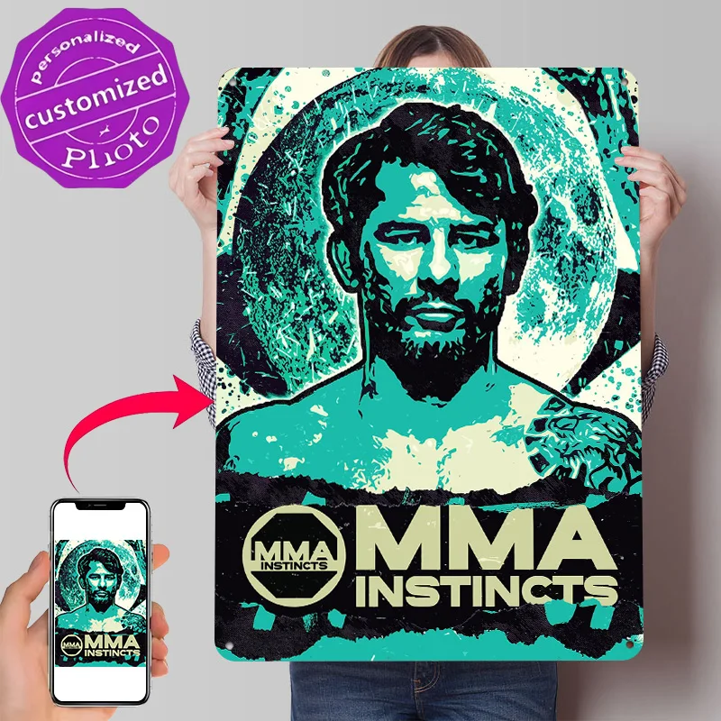 MMA Instincts Fighter 3D Print - Retro Poster Gaming review and price