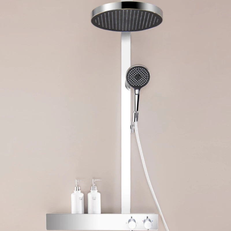 

Three Function Handheld Shower Set Mutifunctional Thermostatic Shower Sets Durable Rust Proof Waterproof Bathroom Fixtures