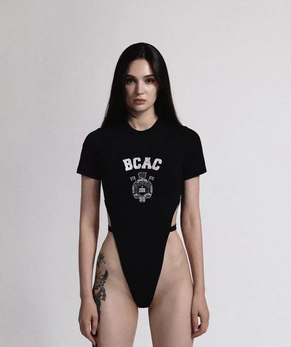 

BCAC Street Sle ort Sve Bodycon Rer/Trousers Creative Print Cotton Summer Wear for Women Aged 25-29