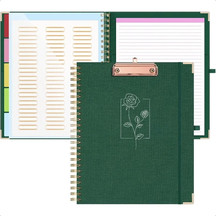 portablocco-con-portablocco-per-portablocco-formato-lettera-con-5-cartelle-e-10-tasche-portablocco-carino-a-spirale-per-ufficio-sch