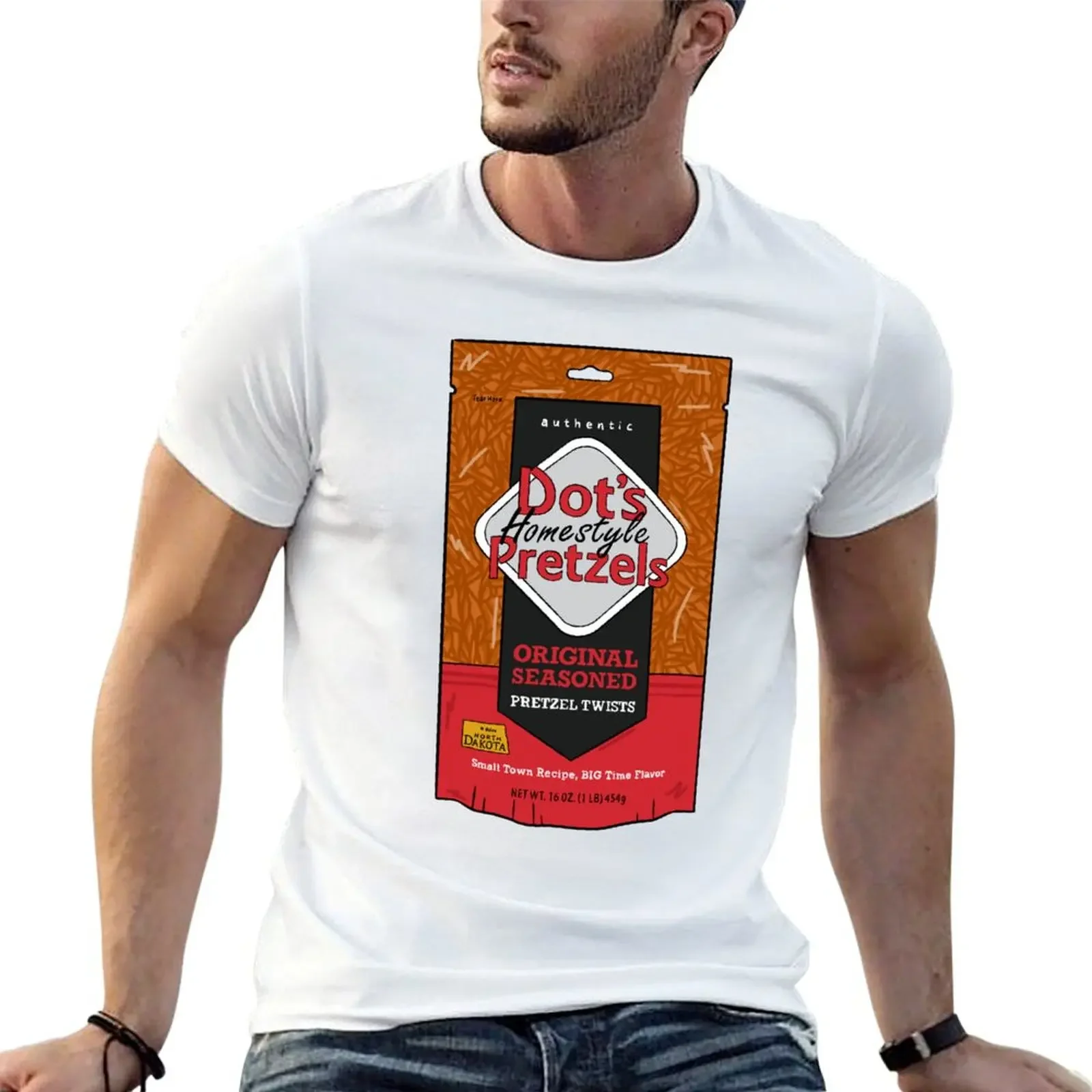 Dots Original Pretzel Inspired Art T-Shirt designer shirts Aesthetic clothing tees plain black t shirts men