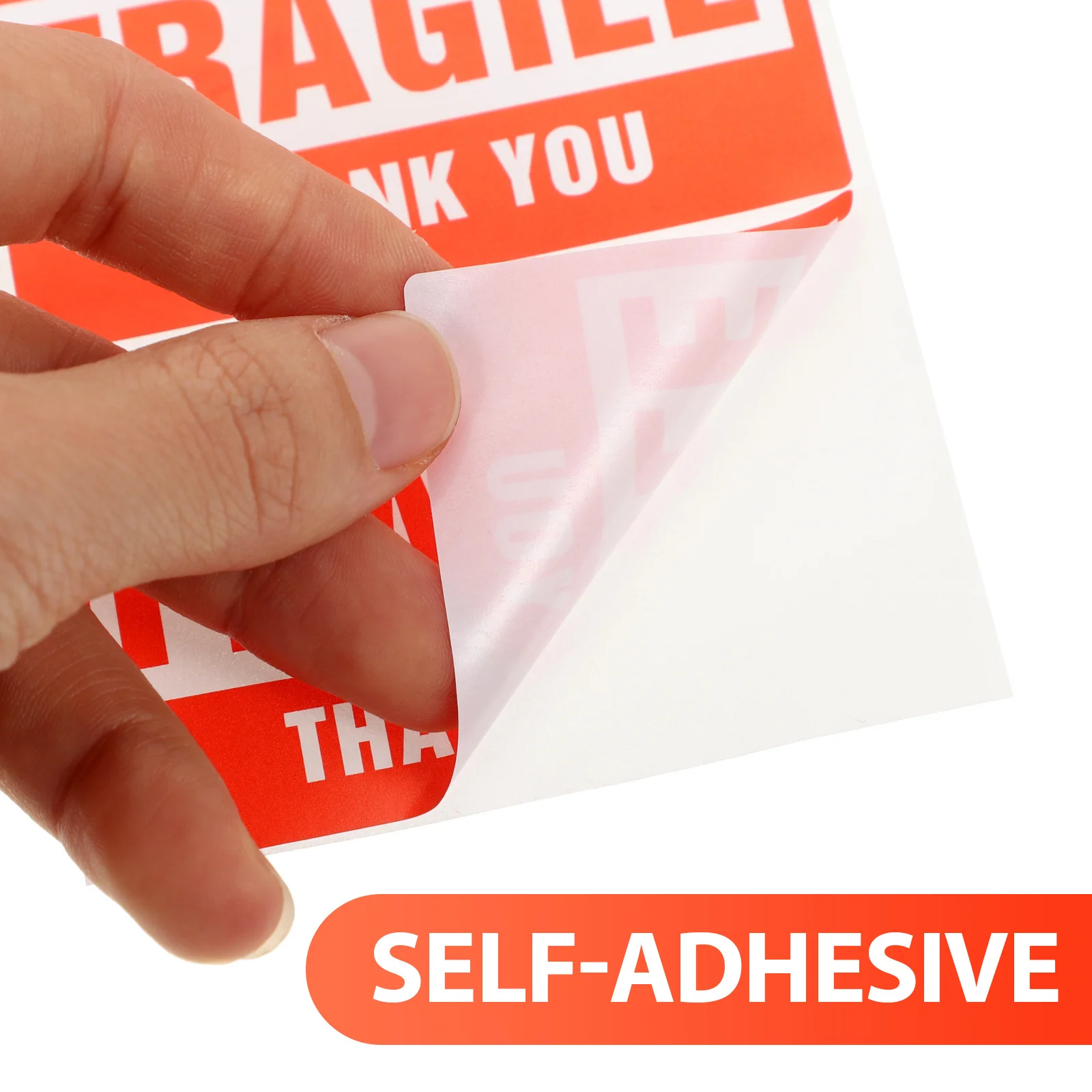 

1 Roll Fragile Warning Labels Red Self-Adhesive Packing Stickers Shipping Fragile Decals Handle with Care Stickers