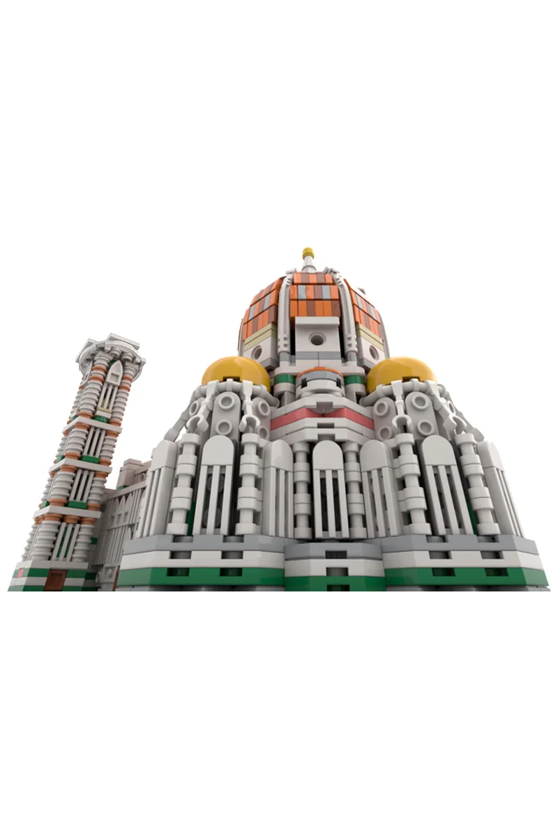 MOC Cathedral of Florence Building Blocks รุ่น Cathedral of Florence Modular สถาปัตยกรรมอิฐประกอบของเล่นเด็ก DIY ของเล่น