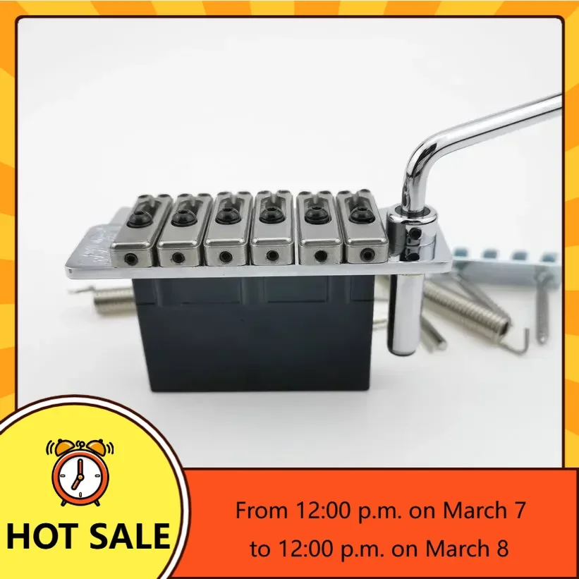 

Q-X Music Store-Wilkinson WVS50IIK Guita Tremolo Bridge With matching Satin Saddles Chrome high quality in stock
