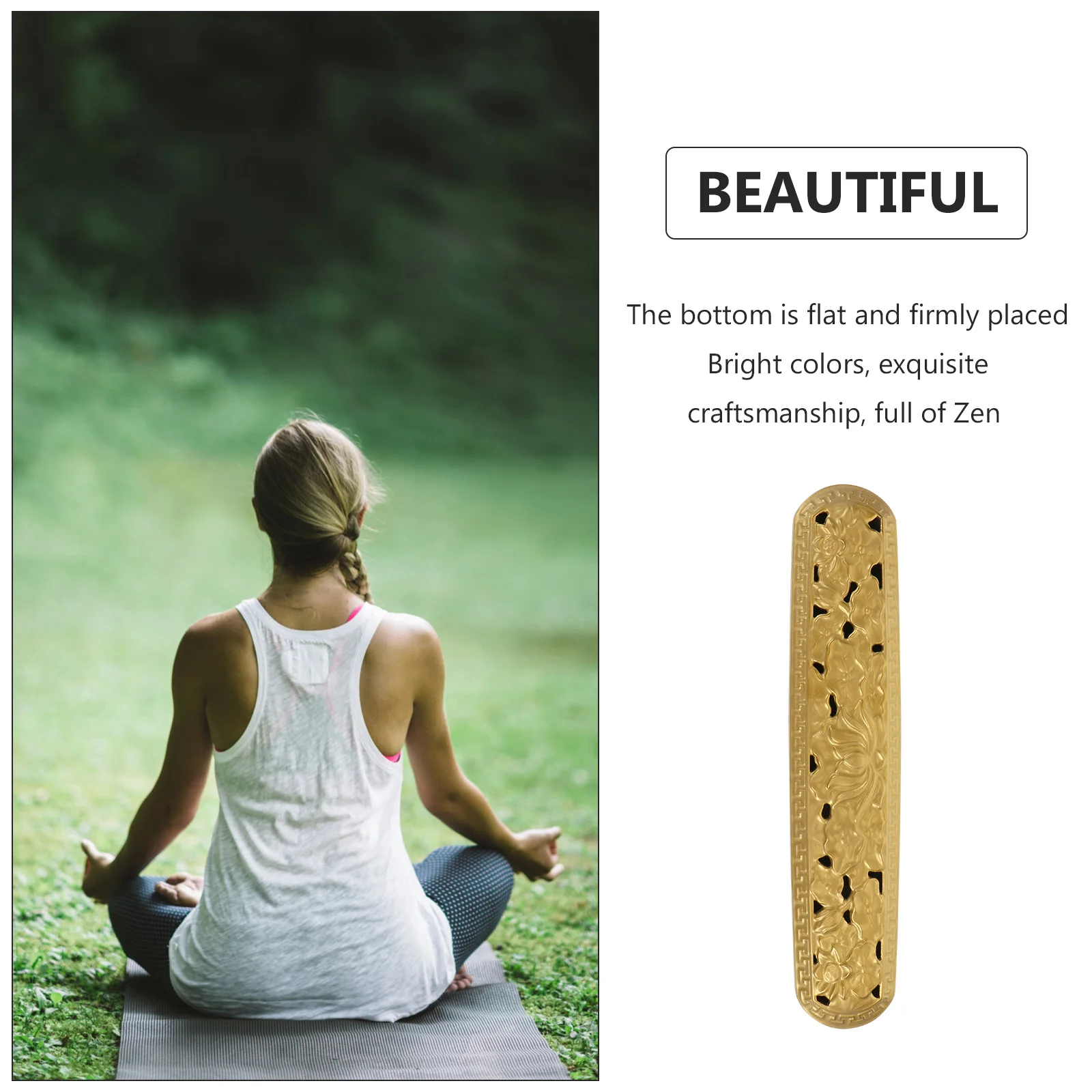 

1Pcs Home Ceramic Incense Burner Desktop Holder Aromatherapy Decoration for Relaxation Meditation Bedroom