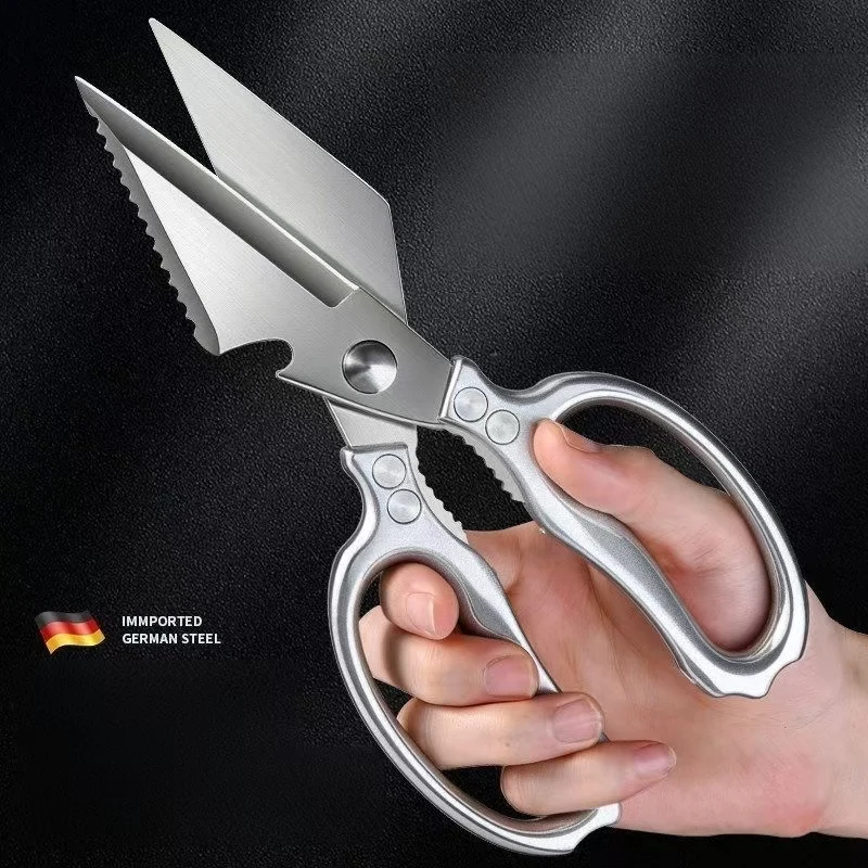 Sharp Stainless Steel Kitchen Scissors for Home Use Large Thick Commercial Grade Meat Cutting Food Shears Chicken Bone Clippers
