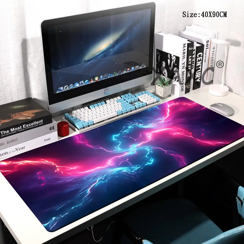 

HYBXAXC Neon Nebula Mouse Pad XXL Computer Accessories Game Table Mats Rubber Anti-slip Gaming Keyboard Mousepads Desk Pads