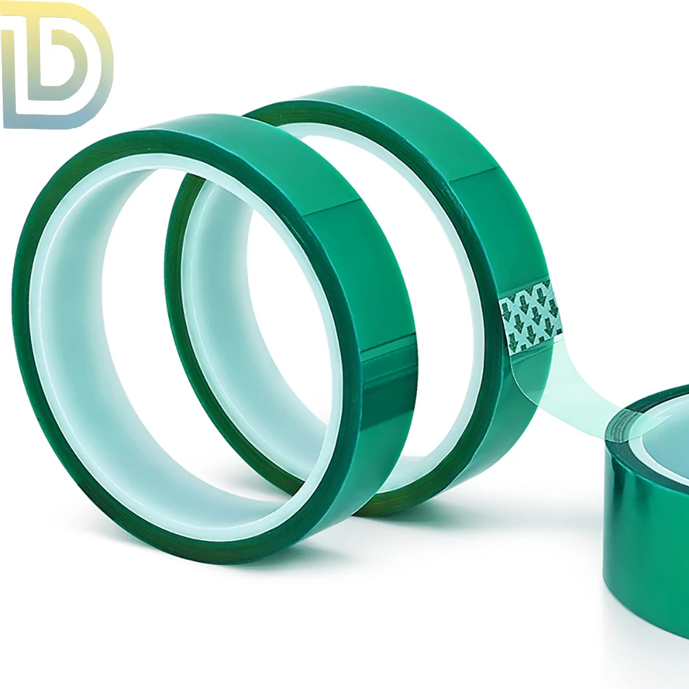 33m Green High Temperature Tape Laminated Glass PCB Board Plating Aluminium Doors and Windows Spraying